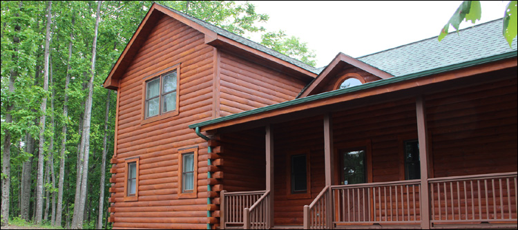 Log Home Staining in Sugar Grove, Ohio